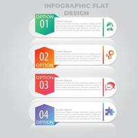 visualización de datos comerciales. diagrama del proceso. elementos abstractos de gráfico, diagrama con pasos, opciones, partes o procesos. plantilla de negocio vectorial para presentación. concepto creativo para infografía. vector