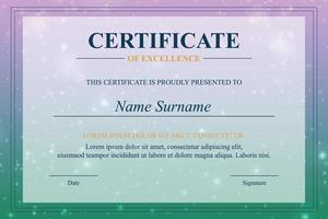 Creative Certificate of Appreciation Award Template vector