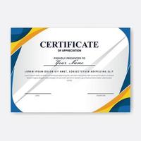 Creative Certificate of Appreciation Award Template vector