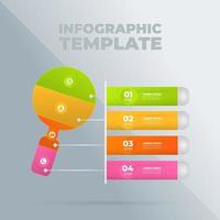 plantilla de diseño infográfico vectorial con opciones o pasos vector