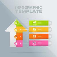 plantilla de diseño infográfico vectorial con opciones o pasos vector