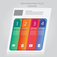 Business data visualization. Process chart. Abstract elements of graph, diagram with steps, options, parts or processes. Vector business template for presentation. Creative concept for infographic.