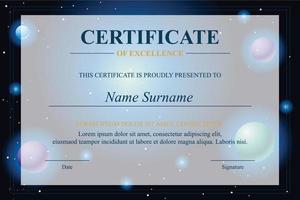 Creative Certificate of Appreciation Award Template vector