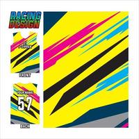 jersey printing and sublime pattern design illustration for racing sport vector