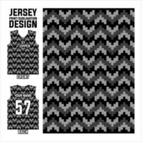 impresión de jersey de diseño de patrón abstracto, jersey de sublimación para deportes de equipo de fútbol, baloncesto, voleibol, béisbol, etc. vector