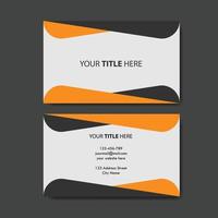 business card template with color concept modern geometric card vector