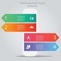 visualización de datos comerciales. diagrama del proceso. elementos abstractos de gráfico, diagrama con pasos, opciones, partes o procesos. plantilla de negocio vectorial para presentación. concepto creativo para infografía. vector