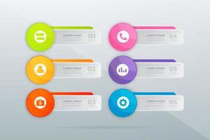 modern Professional steps infographic vector