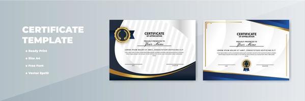 Creative Certificate of Appreciation Award Template vector