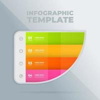 plantilla de diseño infográfico vectorial con opciones o pasos vector