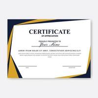 Creative Certificate of Appreciation Award Template vector