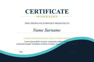 Creative Certificate of Appreciation Award Template vector