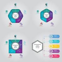 Business data visualization. Process chart. Abstract elements of graph, diagram with steps, options, parts or processes. Vector business template for presentation. Creative concept for infographic.