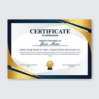 Creative Certificate of Appreciation Award Template vector