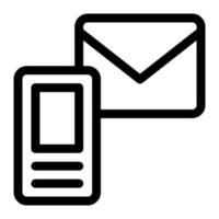 communication icon black and white vector