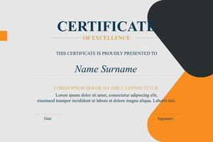 Creative Certificate of Appreciation Award Template vector