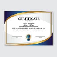 Creative Certificate of Appreciation Award Template vector