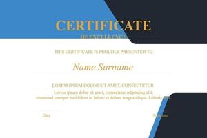 Creative Certificate of Appreciation Award Template vector