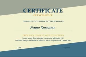 Creative Certificate of Appreciation Award Template vector