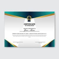 Creative Certificate of Appreciation Award Template vector