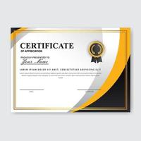 Creative Certificate of Appreciation Award Template vector