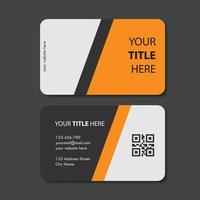 business card template with color concept modern geometric card vector