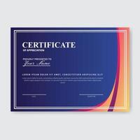 Creative Certificate of Appreciation Award Template vector