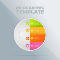 plantilla de diseño infográfico vectorial con opciones o pasos vector