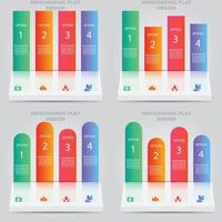 Business data visualization. Process chart. Abstract elements of graph, diagram with steps, options, parts or processes. Vector business template for presentation. Creative concept for infographic.