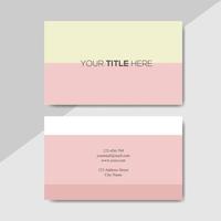 business card template with color concept modern geometric card vector