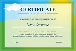 Creative Certificate of Appreciation Award Template vector