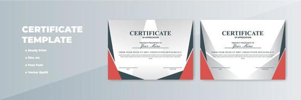 Creative Certificate of Appreciation Award Template vector