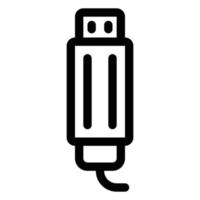 Computer icon black and white line vector