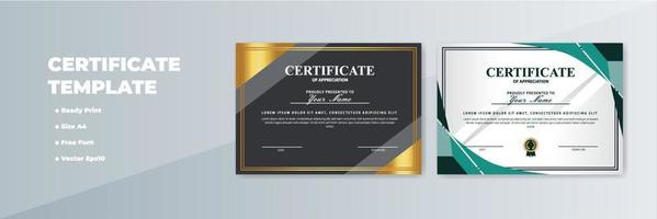 Creative Certificate of Appreciation Award Template vector