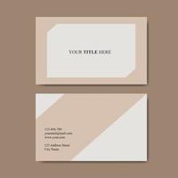 business card template with color concept modern geometric card vector