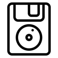 Computer icon black and white line vector