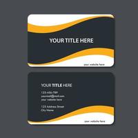 business card template with color concept modern geometric card vector