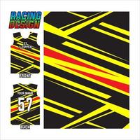 jersey printing and sublime design for racing sports. colorful abstract design illustration for sports team vector