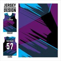 impresión de jersey de diseño de patrón abstracto, jersey de sublimación para deportes de equipo de fútbol, baloncesto, voleibol, béisbol, etc. vector