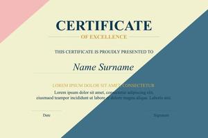 Creative Certificate of Appreciation Award Template vector