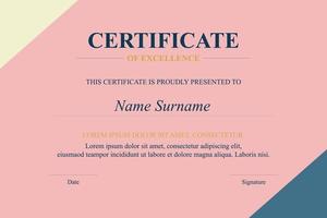 Creative Certificate of Appreciation Award Template vector