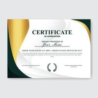 Creative Certificate of Appreciation Award Template vector