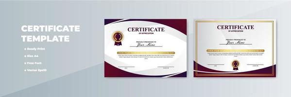 Creative Certificate of Appreciation Award Template vector