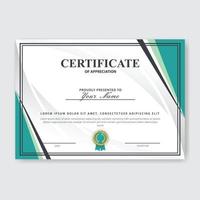 Creative Certificate of Appreciation Award Template vector