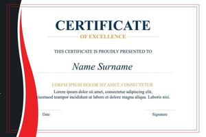 Creative Certificate of Appreciation Award Template vector