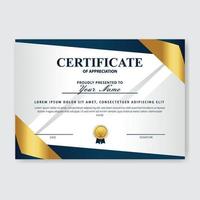 Creative Certificate of Appreciation Award Template vector