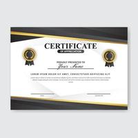 Creative Certificate of Appreciation Award Template vector