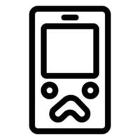 icono de computadora línea en blanco y negro vector