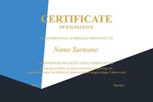 Creative Certificate of Appreciation Award Template vector