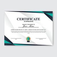 Creative Certificate of Appreciation Award Template vector